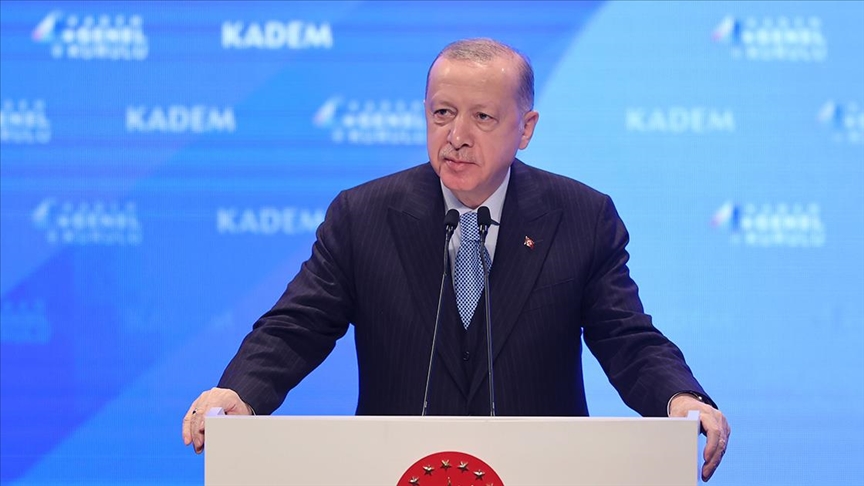 Cumhurbaşkanı Erdoğan, KADEM 4. Olağan Genel Kurulu'nda konuştu