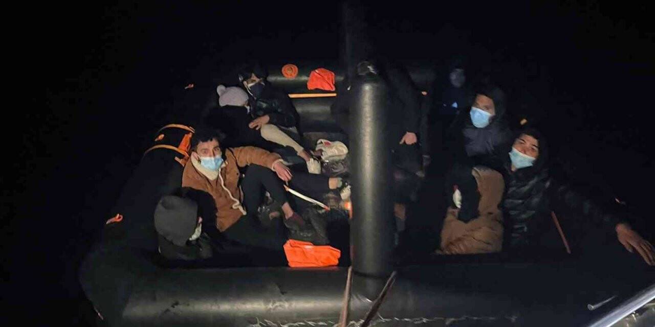 Datça’da 9 düzensiz göçmen kurtarıldı