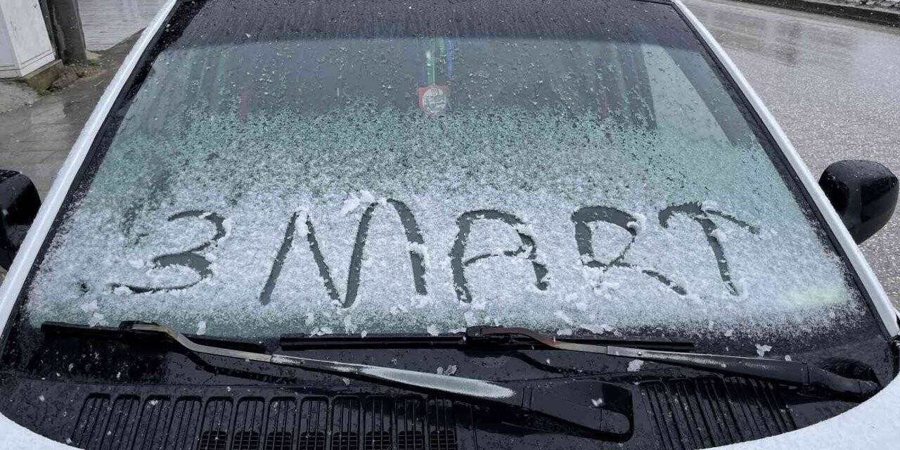 Düzce’ye mart ayında kar sürprizi