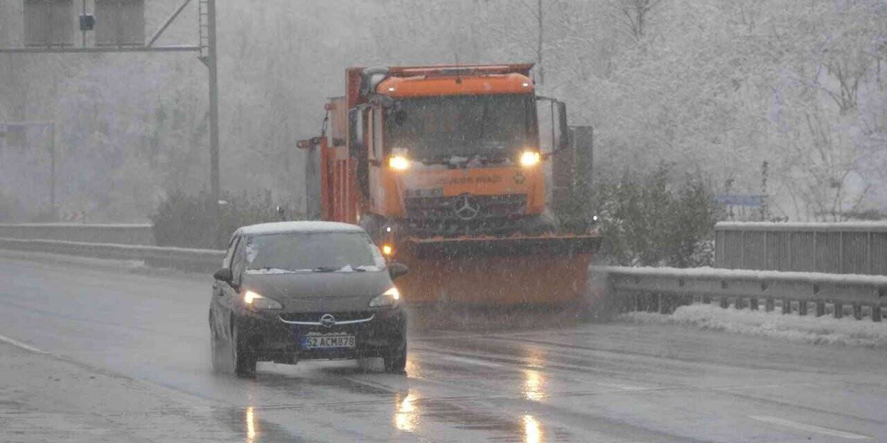 Ordu’da kar yağışı