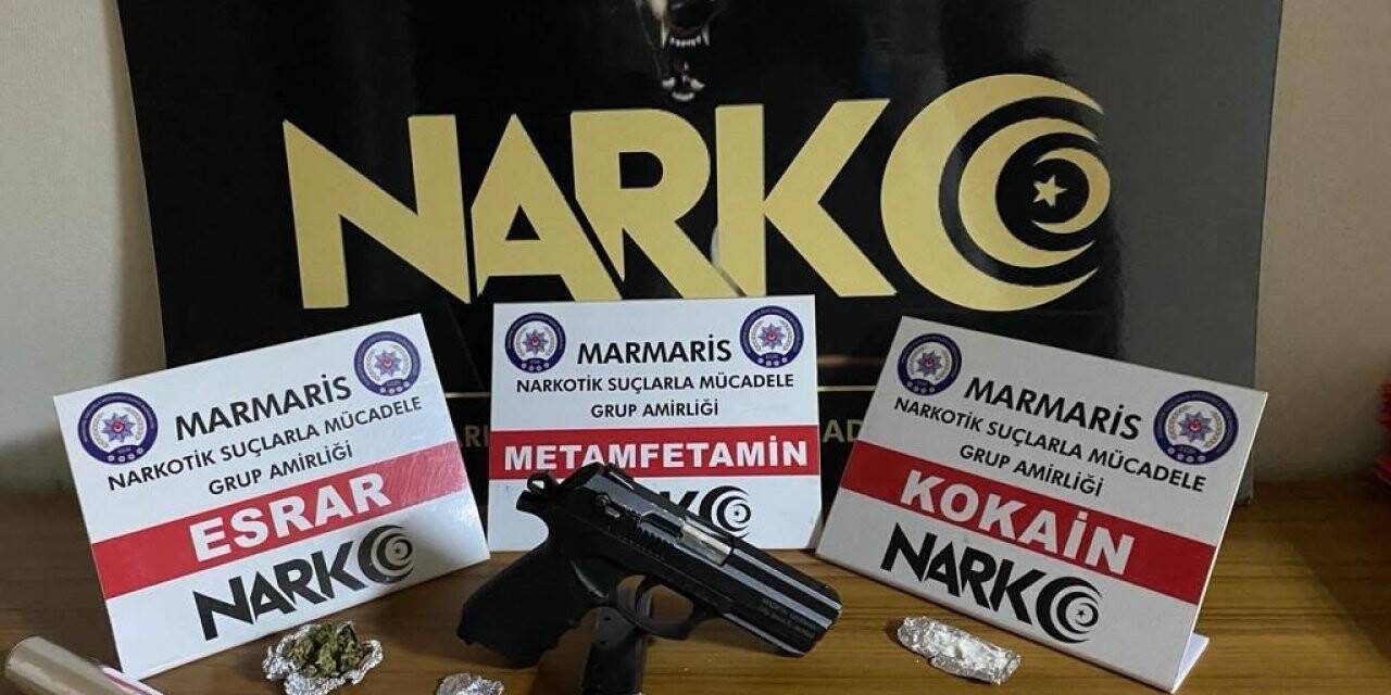 Marmaris’teki uyuşturucu baskınında 1 şüpheli tutuklandı