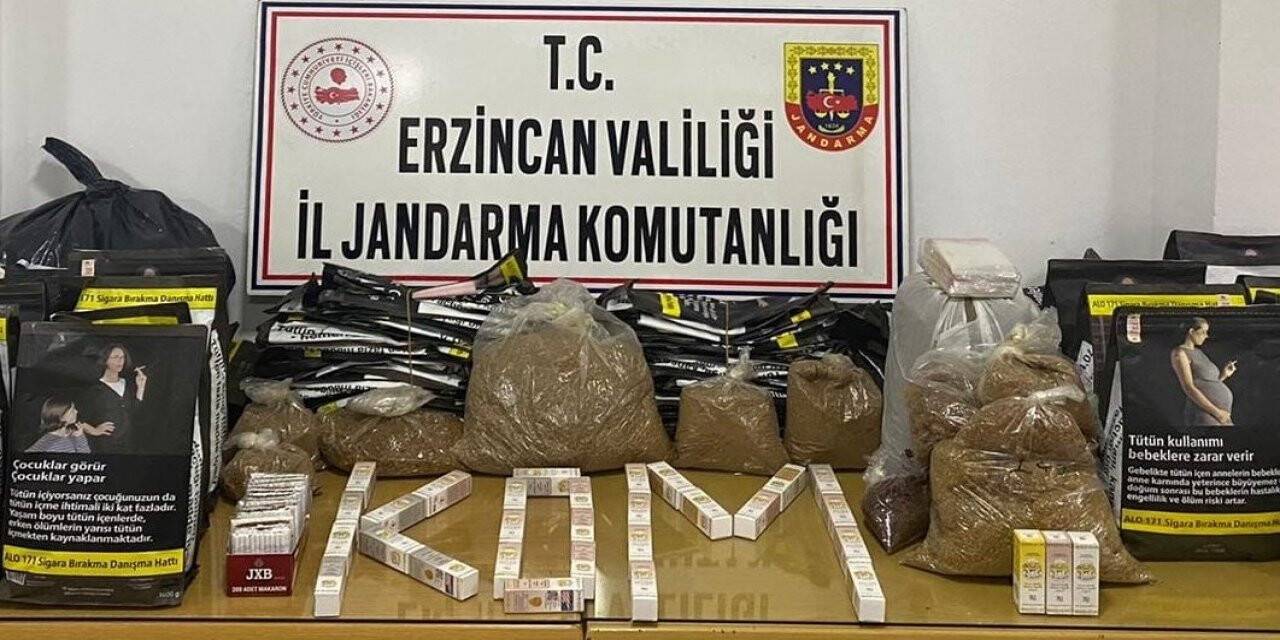 Jandarmadan kaçak sigara operasyonu