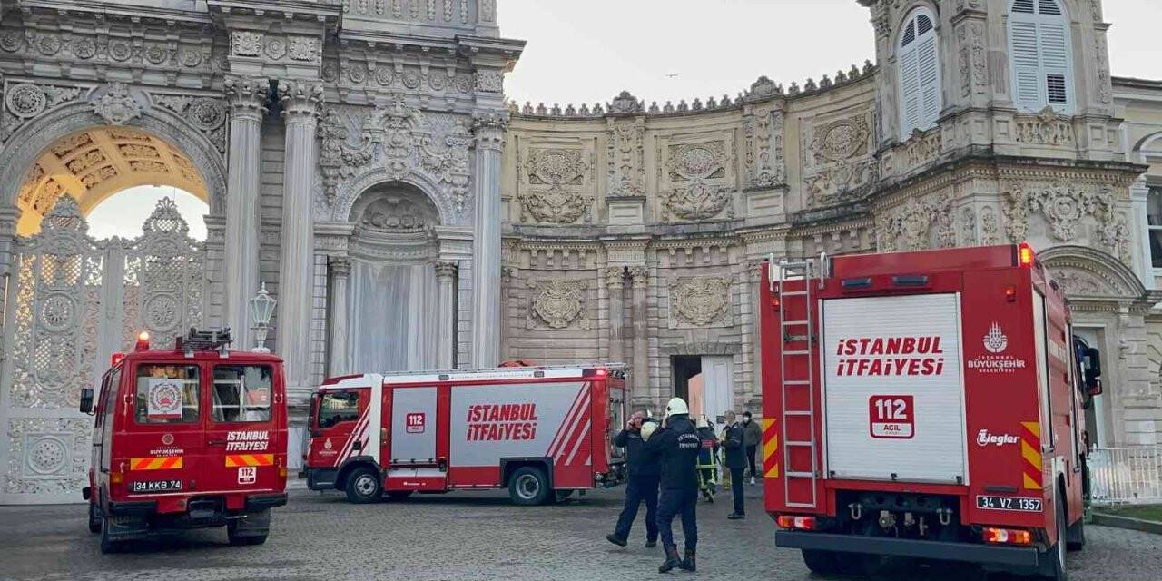 Dolmabahçe Sarayı’nda korkutan yangın
