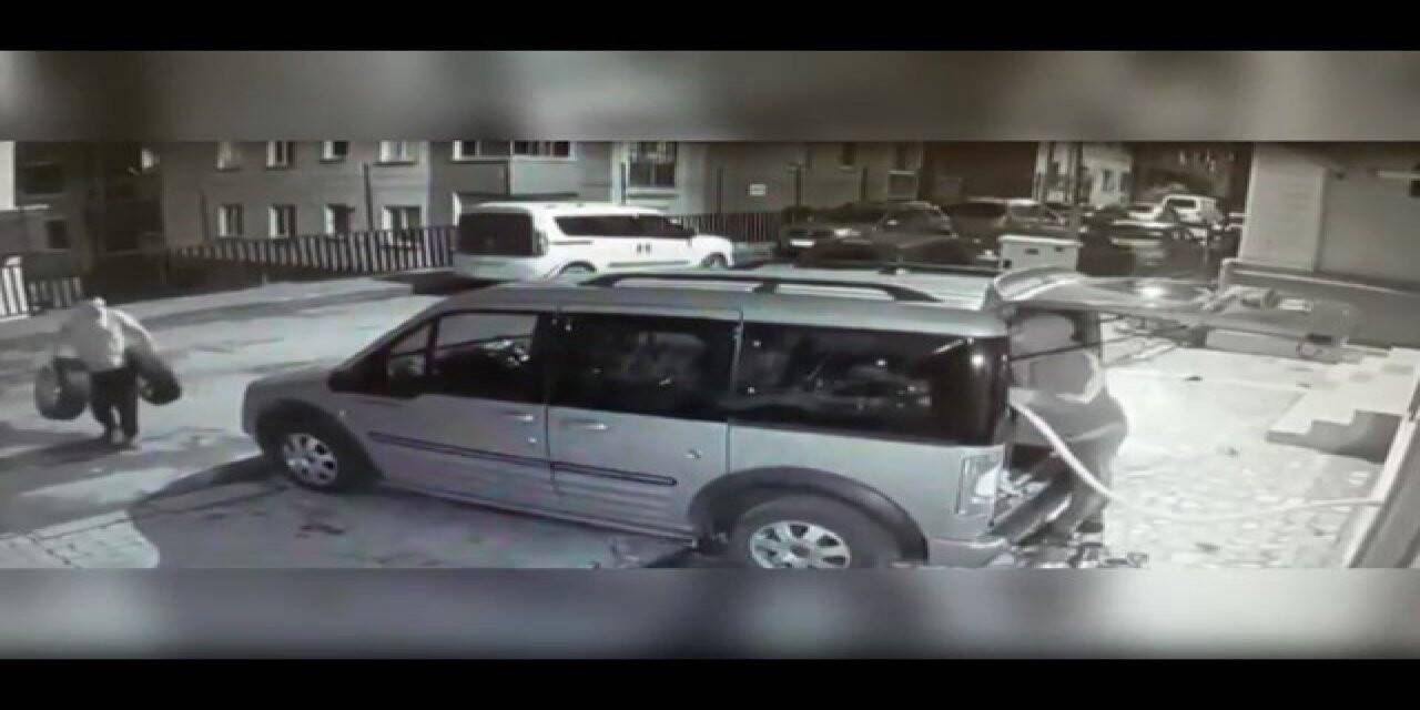 Ümraniye’de evden lastik ve jant çalan hırsız yakalandı