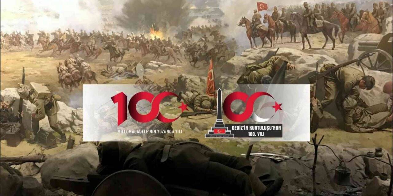 Gediz’in 100. yılına özel logo