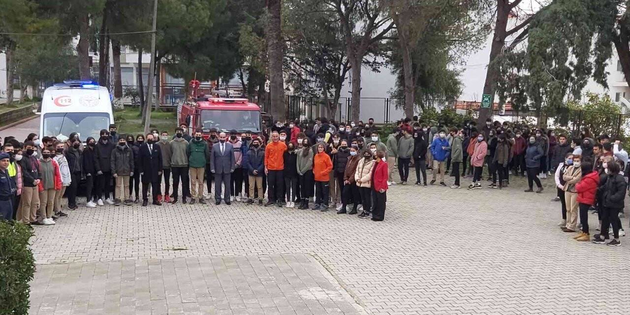 Datça’da deprem ve tahliye tatbikatı yapıldı