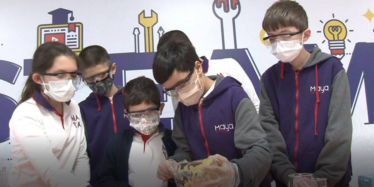 Ortaokul öğrencileri atık yağdan sabun üretti