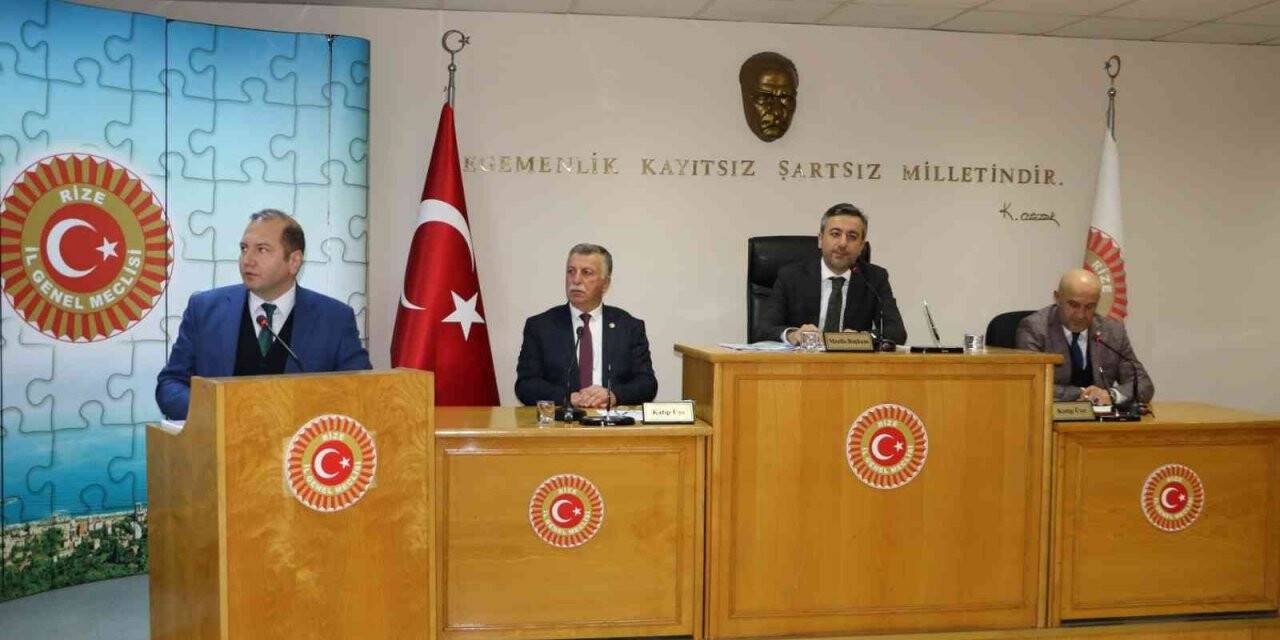 Rize İl Özel İdaresi 2021 faaliyet raporu ve kesin hesabı mecliste kabul edildi