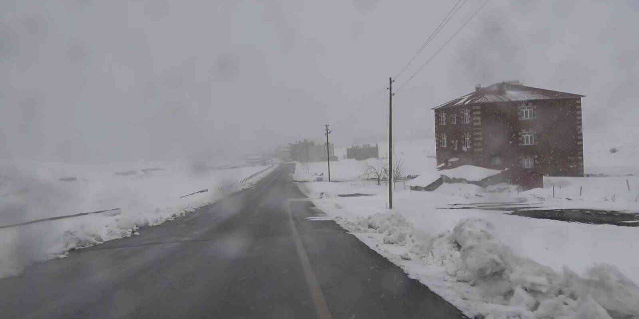 Tatvan yoğun kar yağışı altında