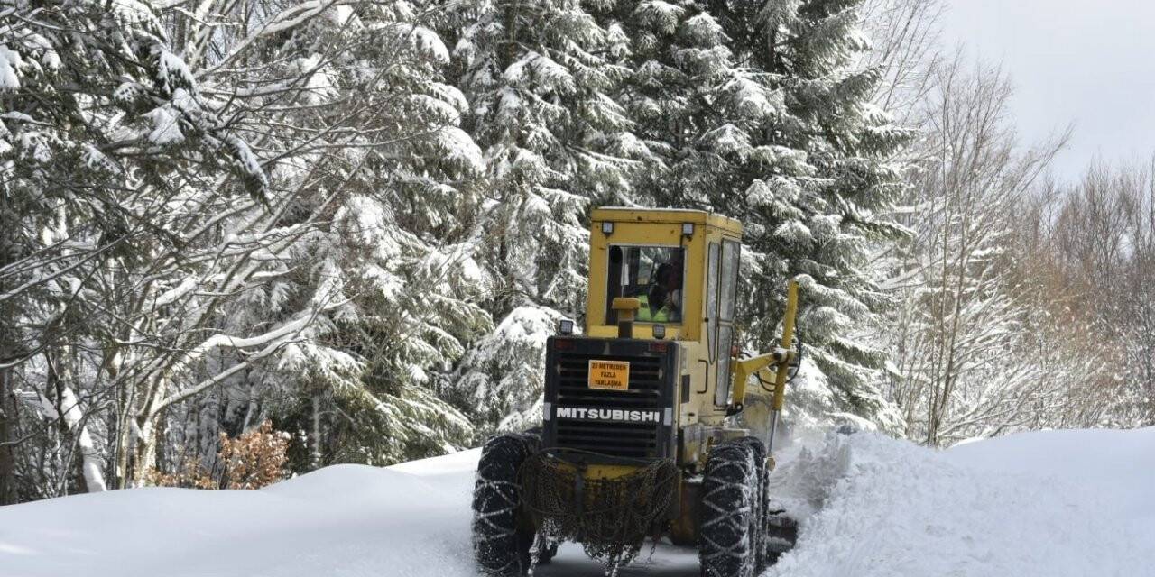 Bartın’da kar kalınlığı 1 metre