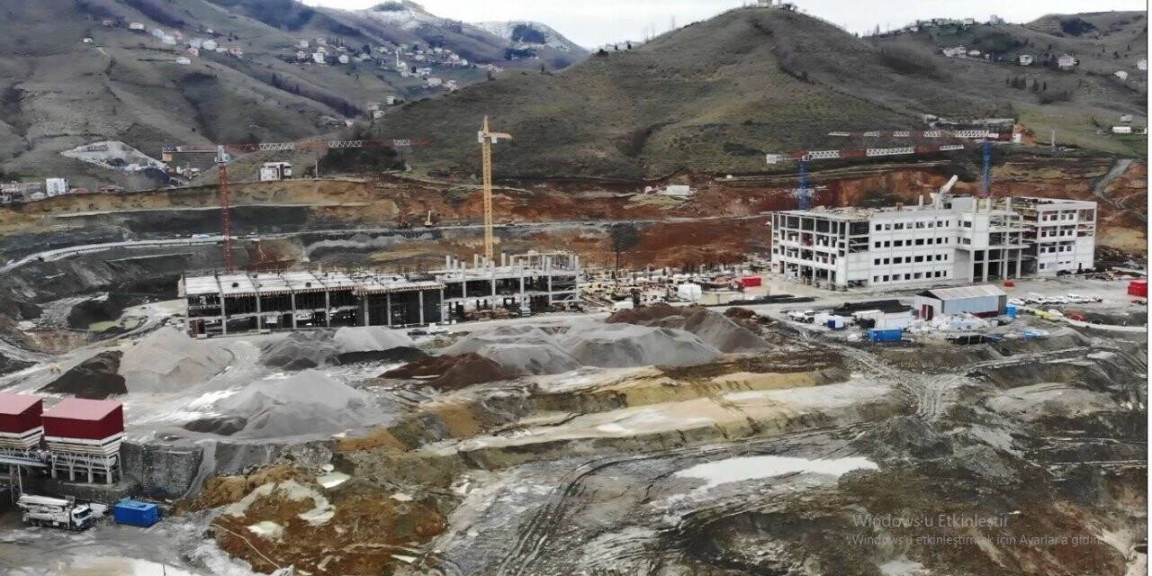 Ordu Şehir Hastanesi’nin yüzde 25’i tamam