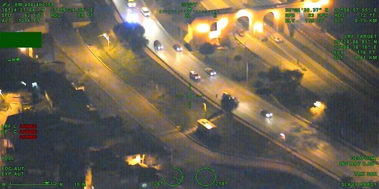 İzmir polisinden hava destekli operasyon: 26 gözaltı