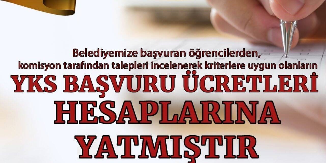 Belediye Üniversite sınavı ücretlerini yatırdı