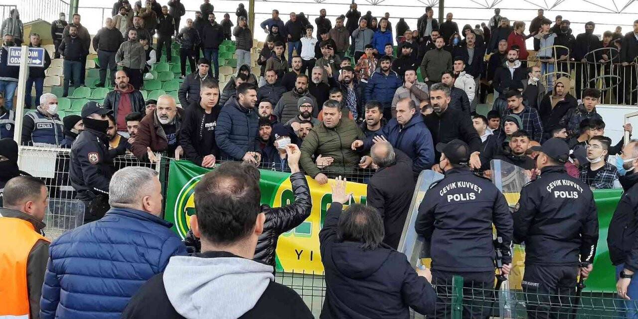 Maç sonrası gerginlik yaşandı