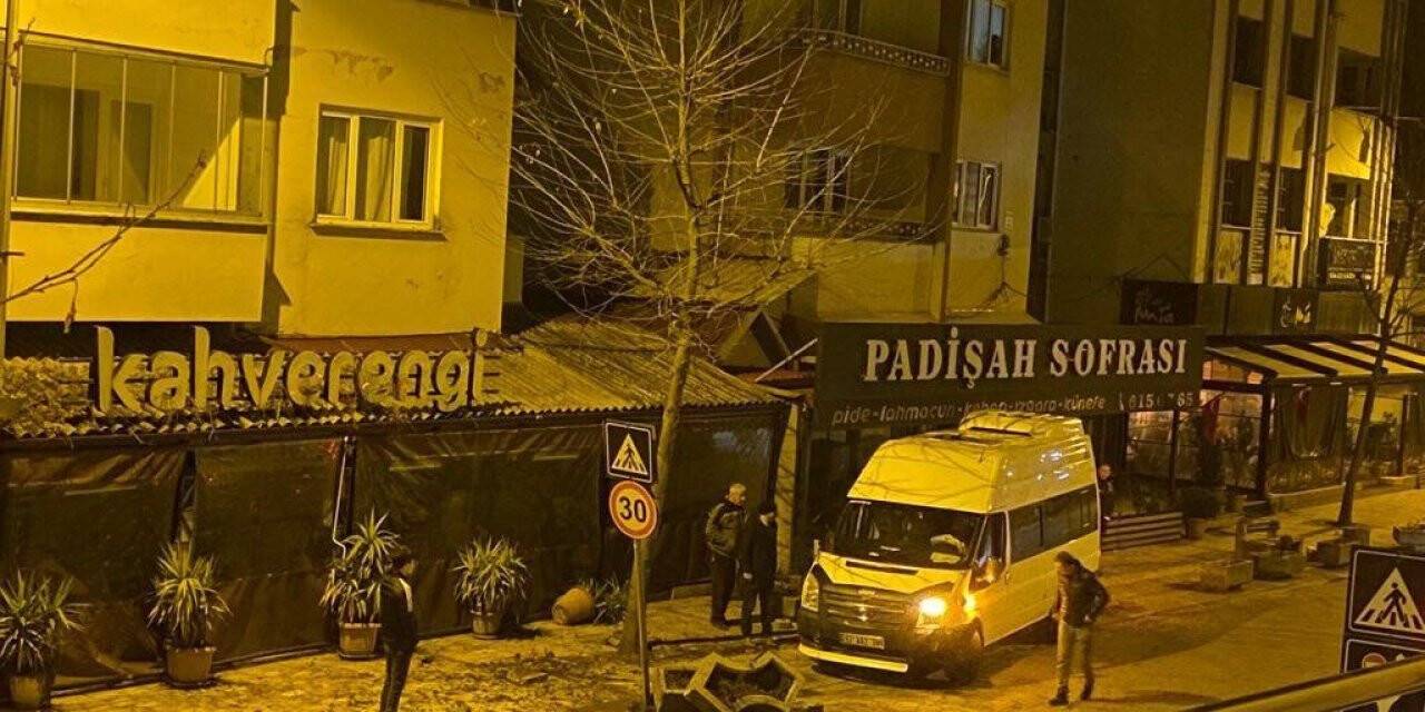 Alkollü sürücüyü kafeye girmekten beton saksılar ve direk durdurdu