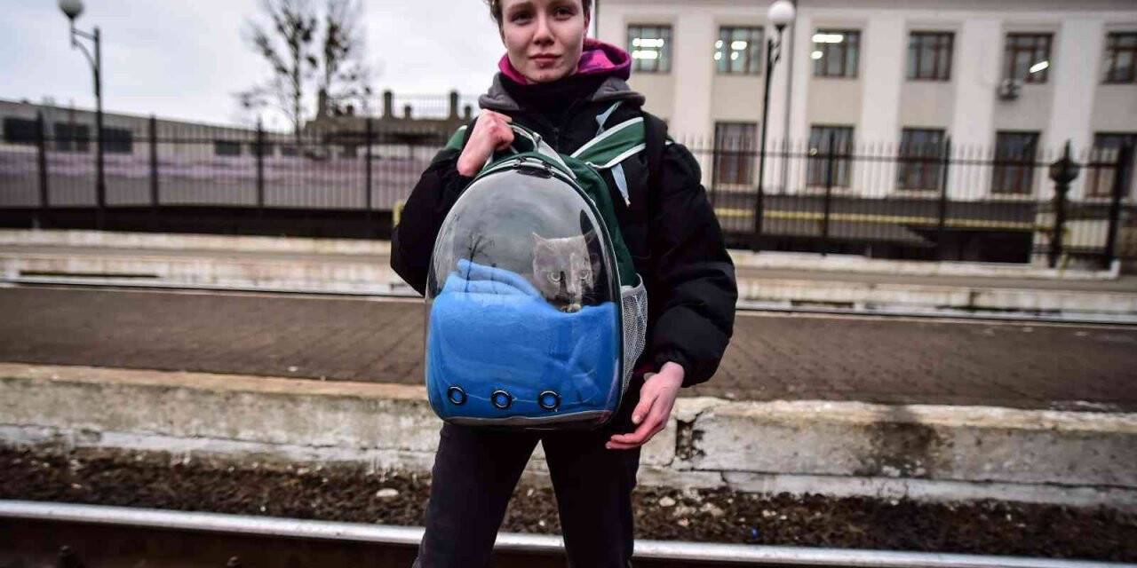 Gecesiyle gündüzüyle Lviv tren istasyonu