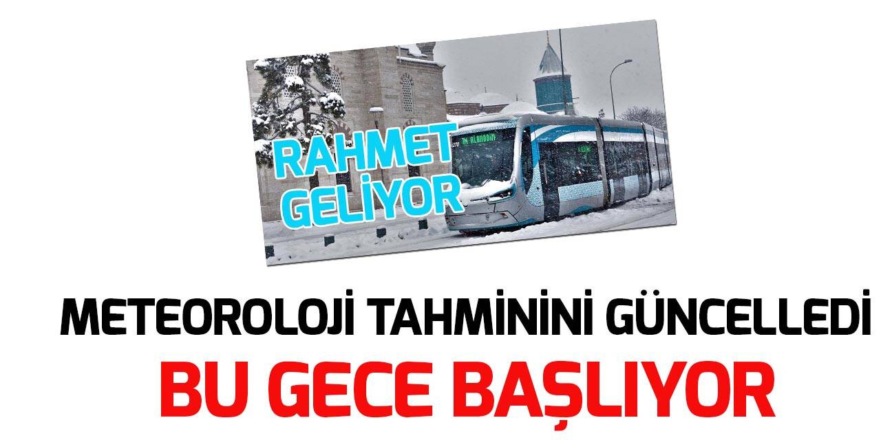 Konya'da kar yağışı bu gece başlıyor