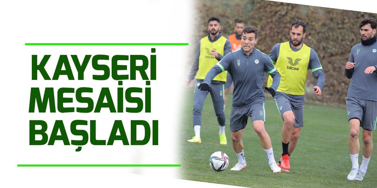 Konyaspor'da Kayserispor maçı hazırlıkları başladı