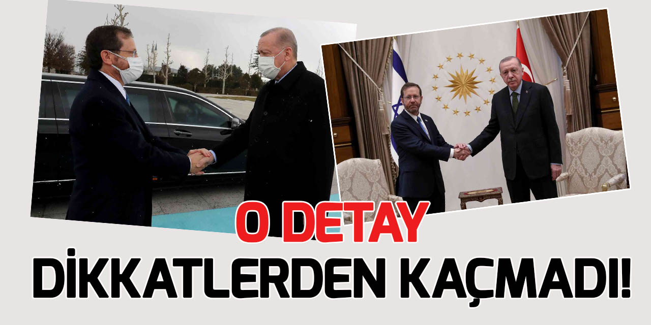 Cumhurbaşkanı Erdoğan-Herzog buluşmasında dikkat çeken detay