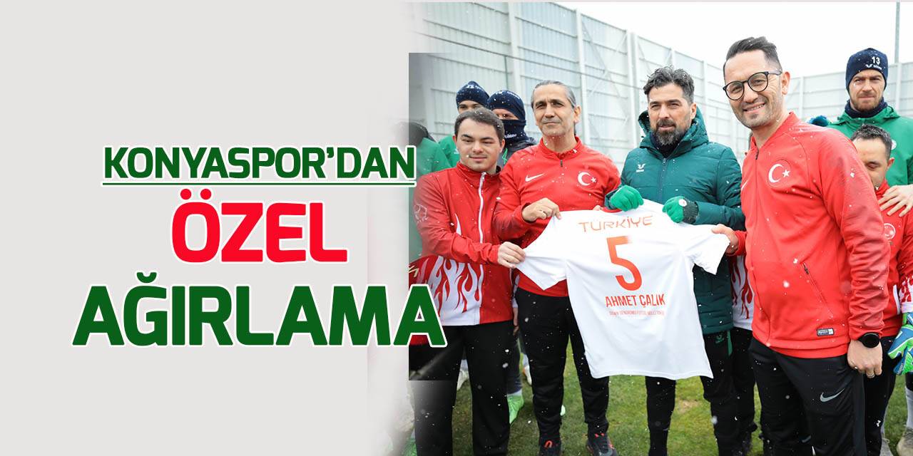 Konyaspor, Down Sendromlular Futsal Milli Takımı'nı ağırladı
