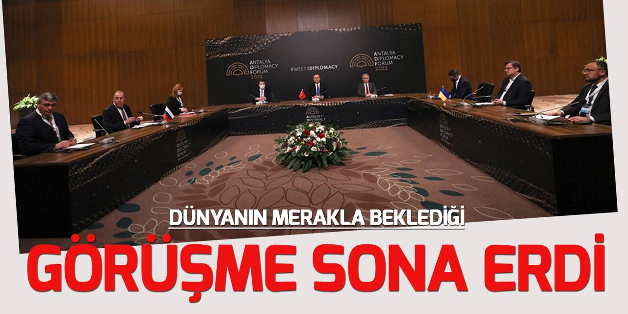 Rusya-Ukrayna-Türkiye üçlü dışişleri bakanları toplantısı sona erdi