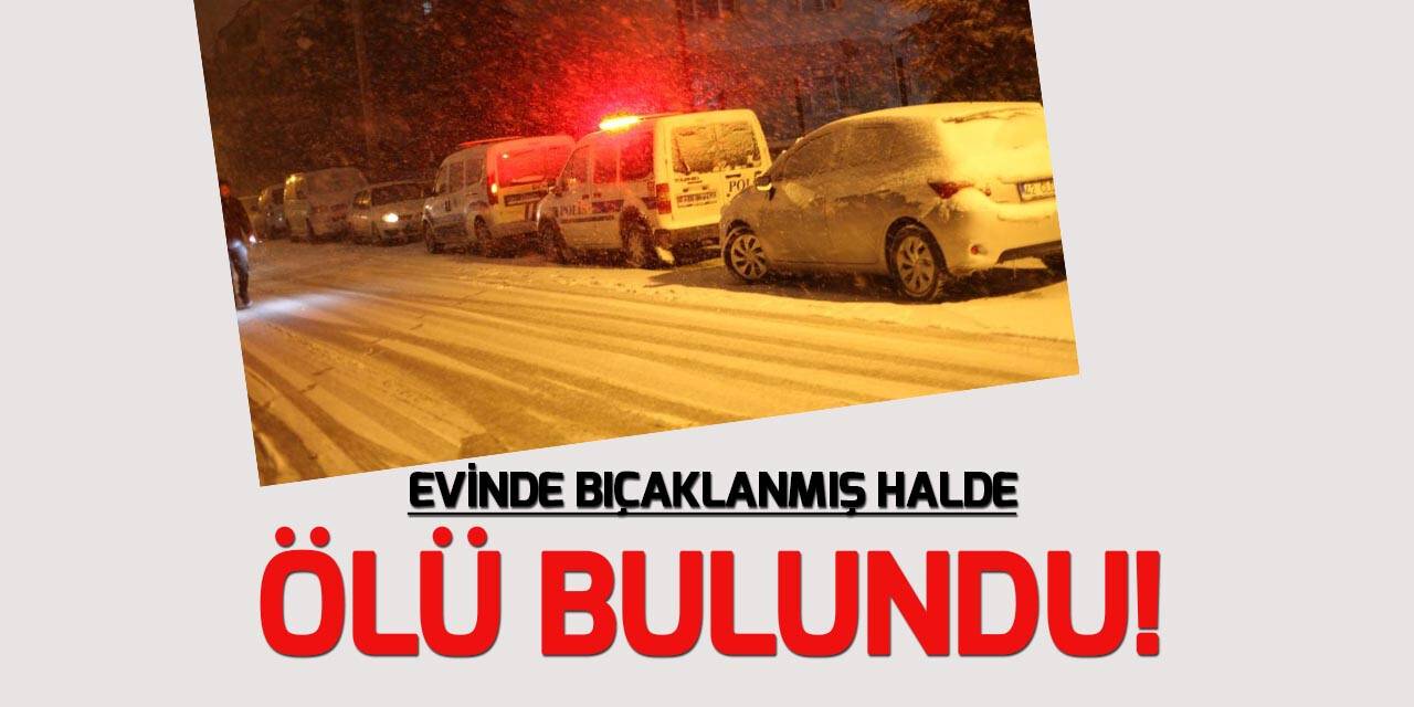 Evde bıçaklanarak öldürülmüş halde bulundu