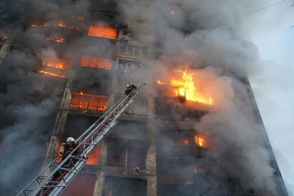 Kiev’de 3 farklı sivil yerleşim alanı vuruldu: 2 ölü