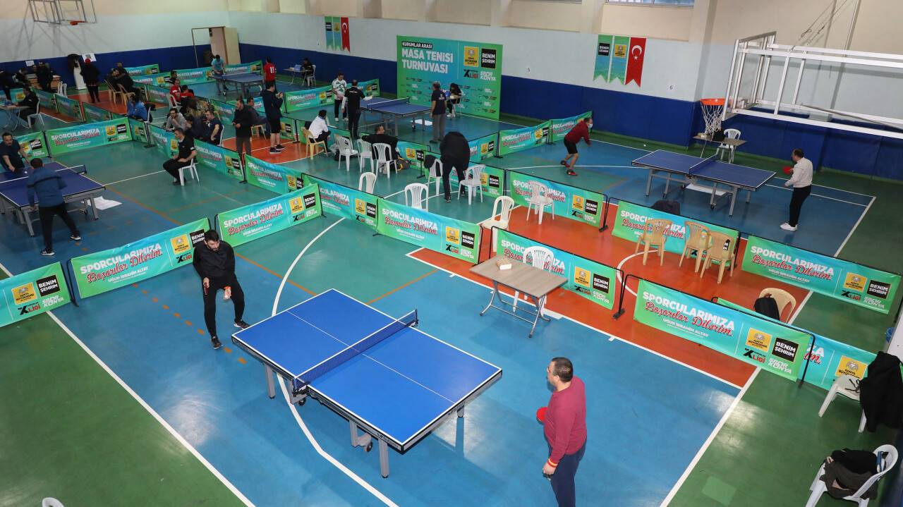 "Kurumlar Arası Masa Tenisi Turnuvası” başladı