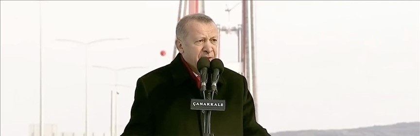 Cumhurbaşkanı Erdoğan, 1915 Çanakkale Köprüsü açılışında konuştu
