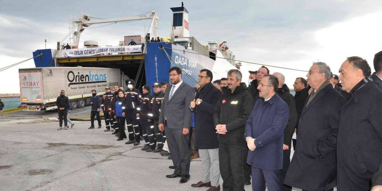 Türkiye’den Lübnan’a 524 ton insani yardım gönderildi