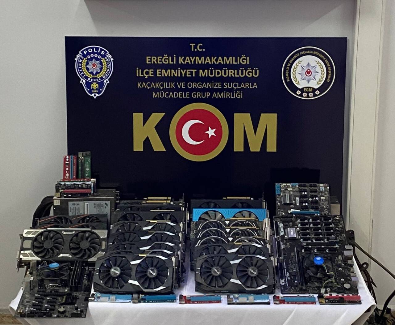 Konya'da "kripto madenciliği" operasyonu