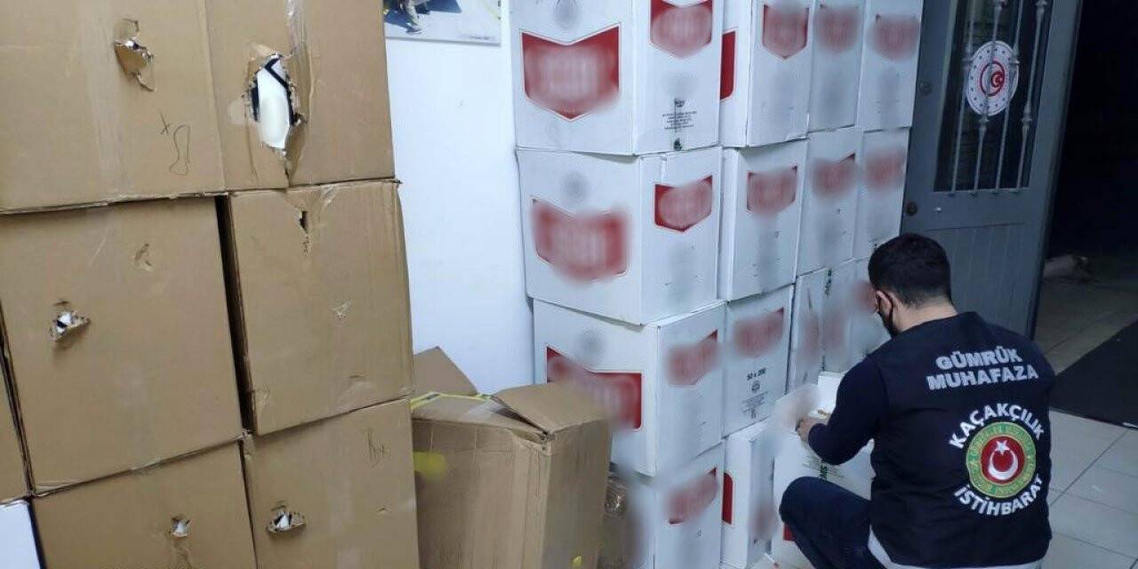 Gümrük muhafaza ekiplerinden kaçak sigara üreticilerine büyük darbe