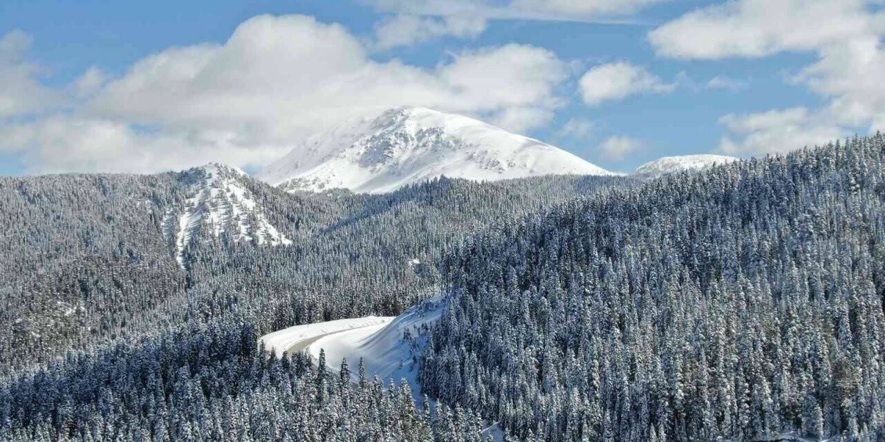 Ilgaz Dağı’nda Mart ayında mest eden kar güzelliği