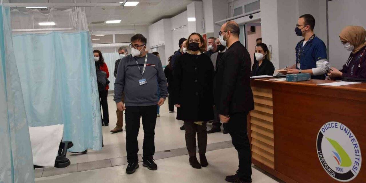 Acil servis sarı alanı yeniden düzenlendi