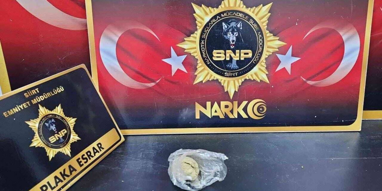 Siirt’te üzerinde uyuşturucu bulunan 2 şüpheli yakalandı