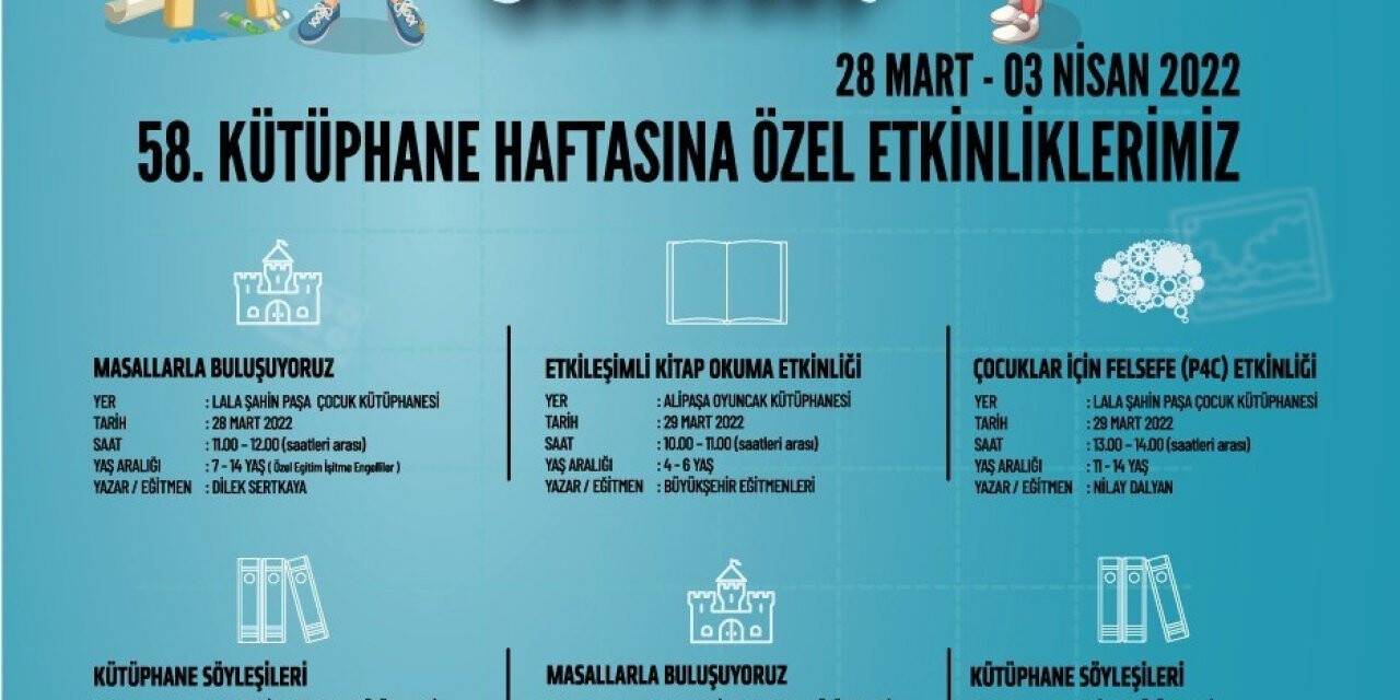 Kütüphanede şenlik var