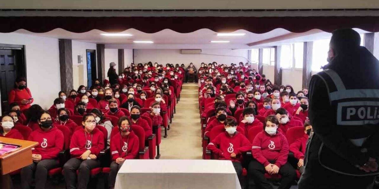 Bandırma Emniyetinden öğrencilere kişisel güvenlik eğitimi verildi
