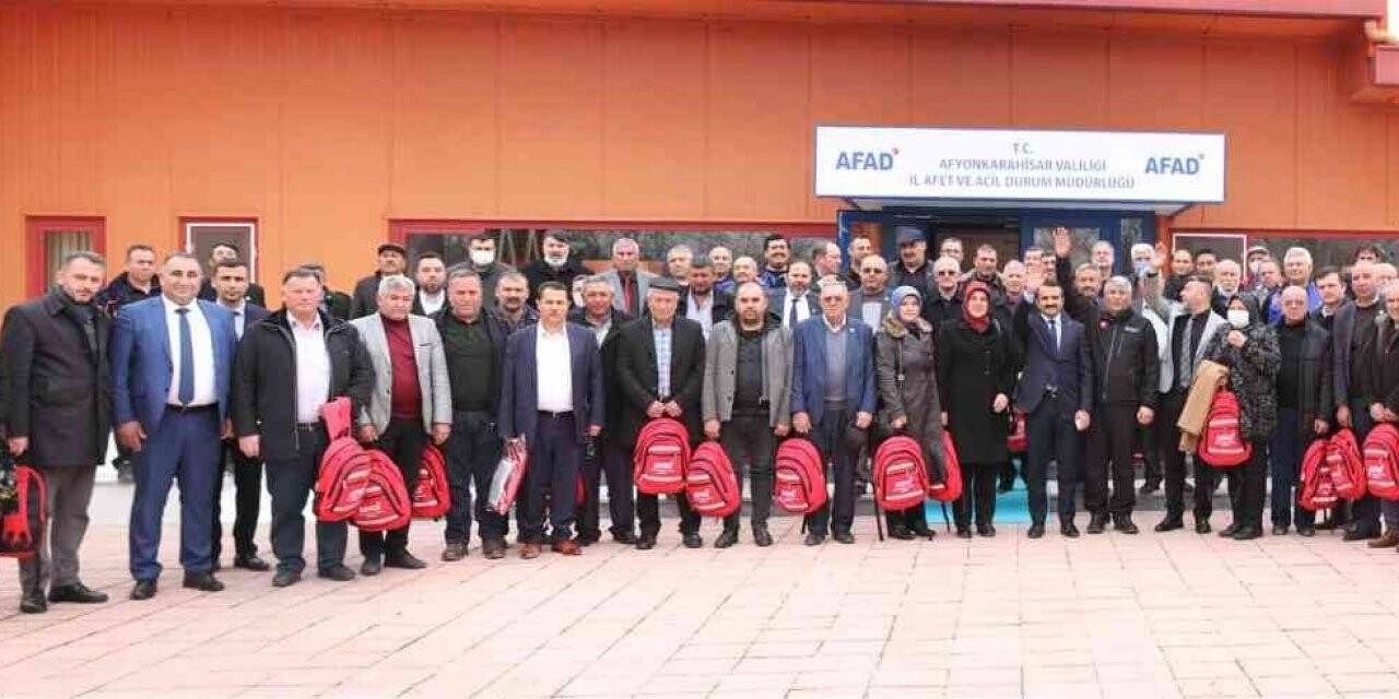 Afyonkarahisar’da muhtarlara ‘Afet Farkındalık’ semineri verildi