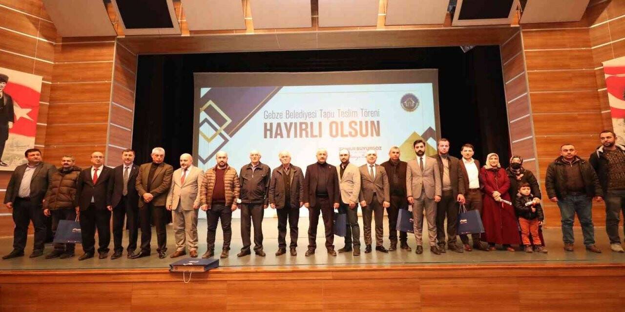 Kocaeli’de 740 hak sahibi tapularına kavuştu
