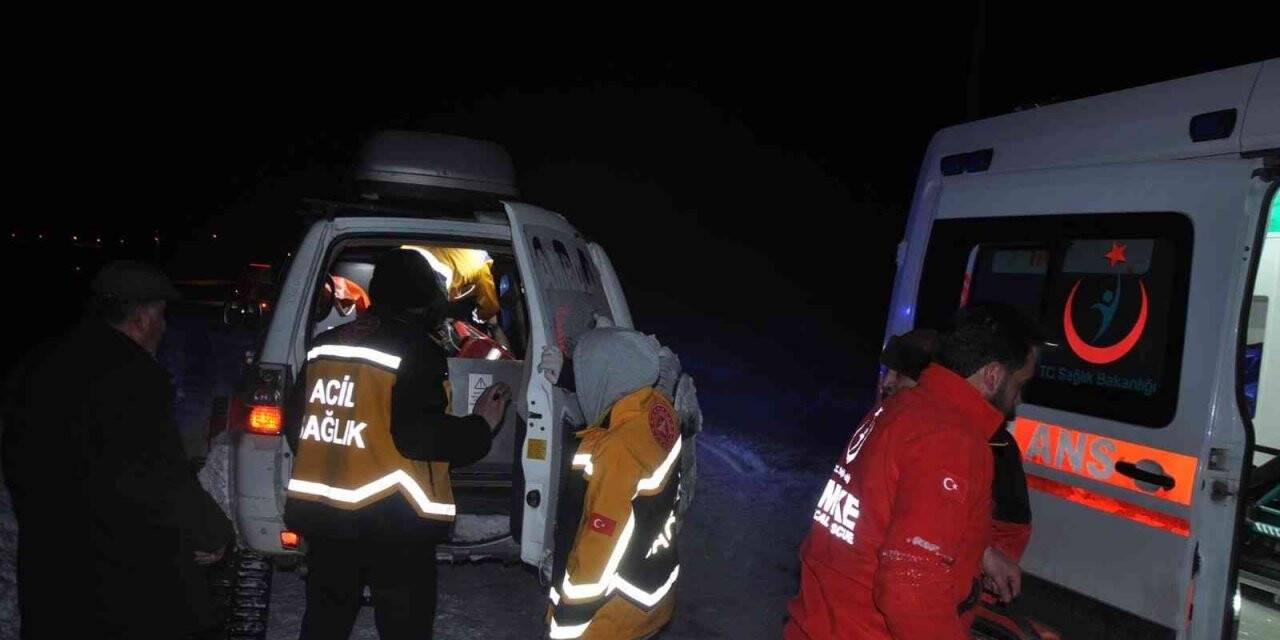 Kars’ta sağlık ekipleri hasta kadın için seferber oldu