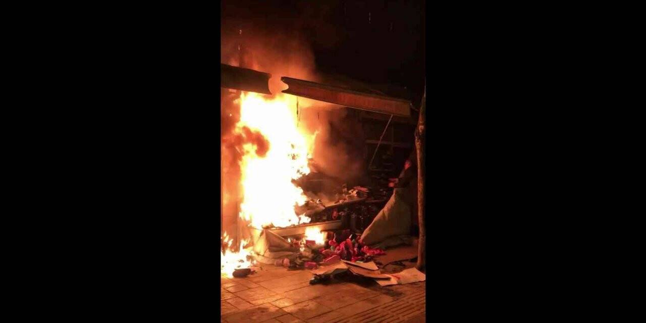 Ordu’da ayakkabı dükkanı yangında kullanılamaz hale geldi