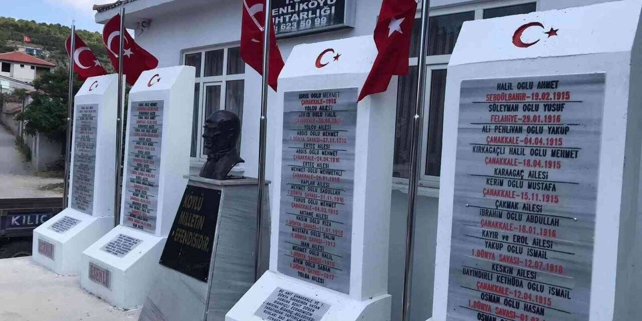 1915 Çanakkale Köprü açılışı öncesi 69 kırsal mahalleye Şehitler Abidesi yapıldı
