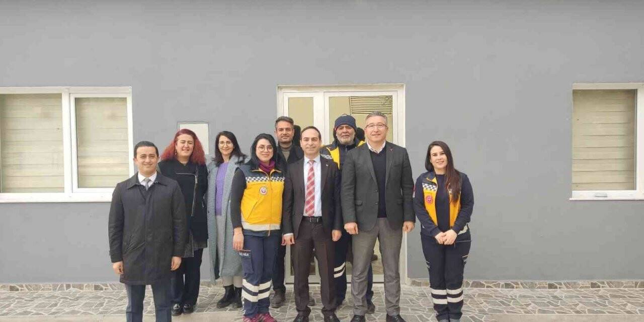 İl Sağlık Müdürü Açıkgöz, 112 istasyonu inşaatını inceledi