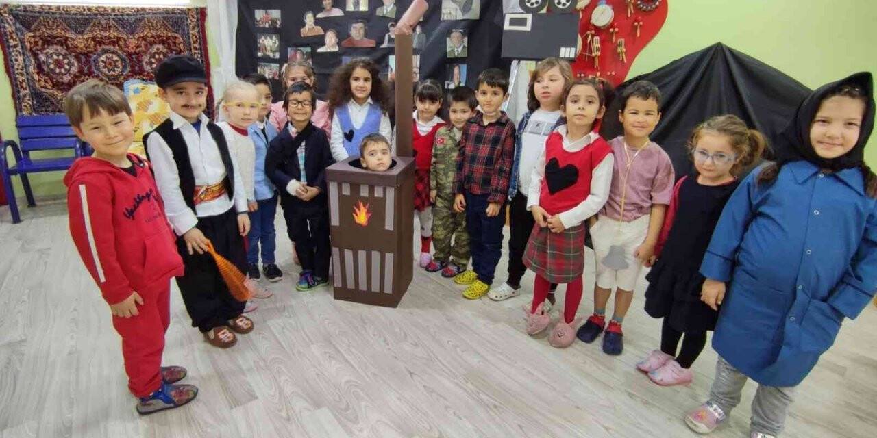 Anaokulu öğrencilerinden ’Hababam’ canlandırması