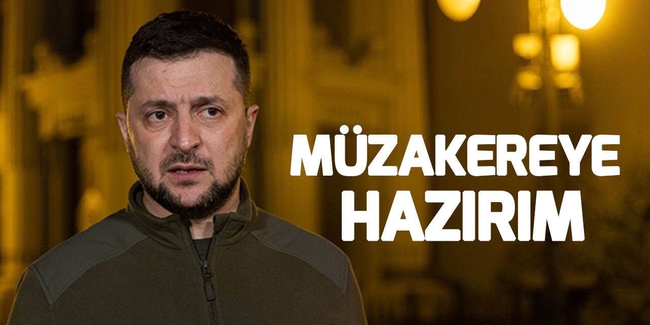 Zelenskiy, ABD televizyonunda Putin ile müzakereye hazır olduğunu belirtti