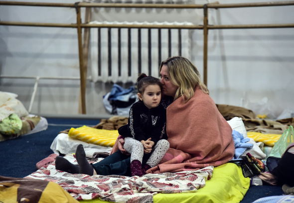 Lviv'de spor salonları sığınma merkezine dönüştü
