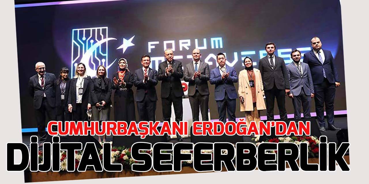 Cumhurbaşkanı Erdoğan, “Dijital alanda da kendi ayaklarınız üzerinde duramıyorsanız, felaketin eşiğindesinizdir”