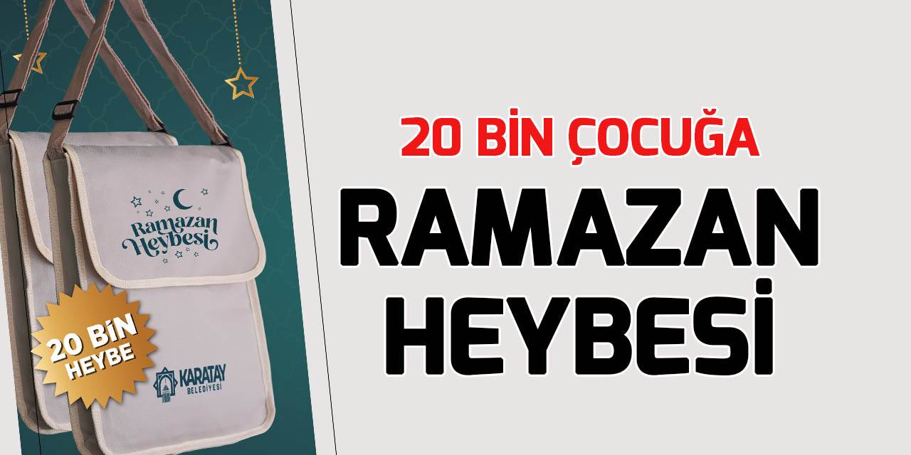 Karatay Belediyesi’nden çocuklara özel Ramazan heybesi