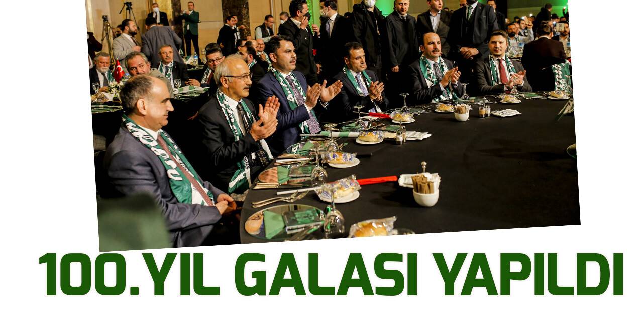 Konyaspor'un100. yıl gala programı yapıldı