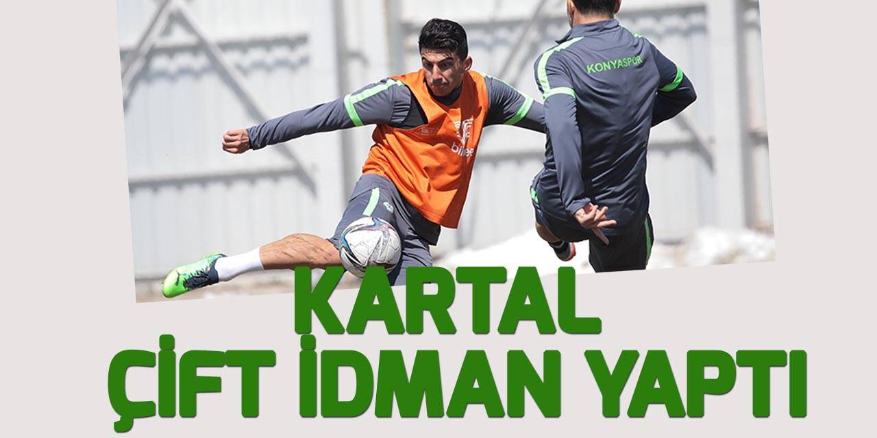 Konyaspor çift idman yaptı